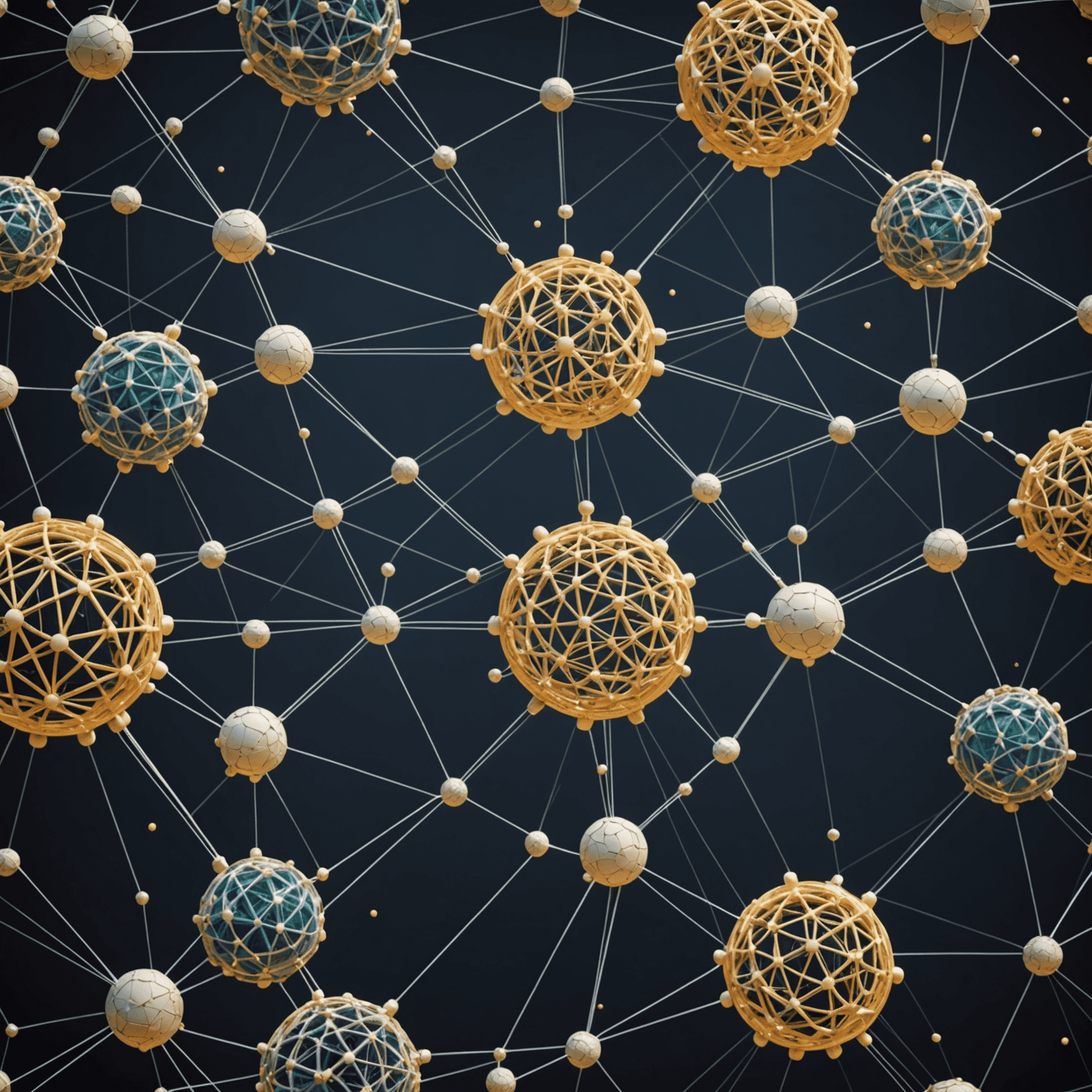 A complex network of interconnected AI models, each representing a different interpretation or outcome in a many-worlds scenario